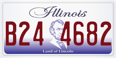 IL license plate B244682