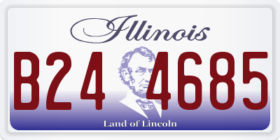 IL license plate B244685