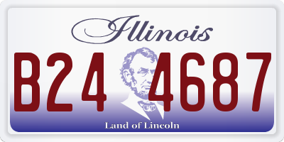IL license plate B244687