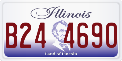 IL license plate B244690