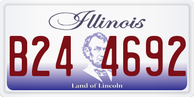 IL license plate B244692