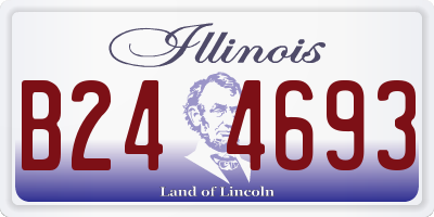 IL license plate B244693