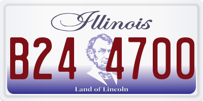 IL license plate B244700