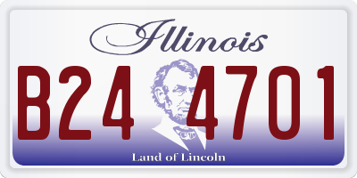 IL license plate B244701
