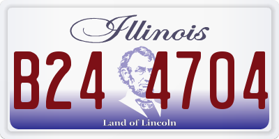 IL license plate B244704