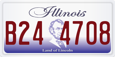 IL license plate B244708