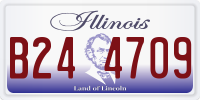 IL license plate B244709
