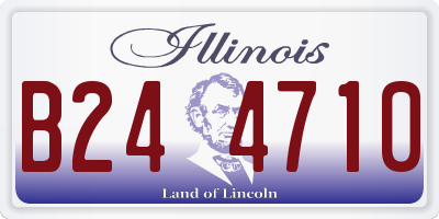 IL license plate B244710