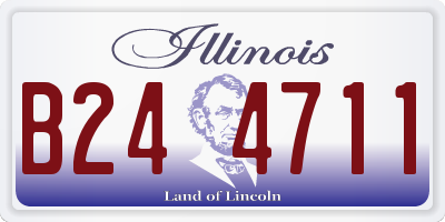 IL license plate B244711