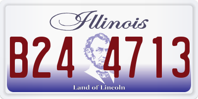 IL license plate B244713