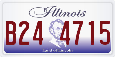 IL license plate B244715