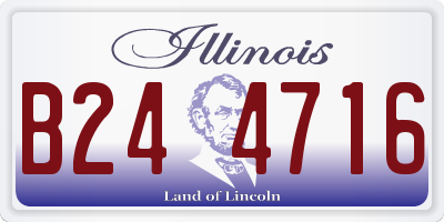 IL license plate B244716
