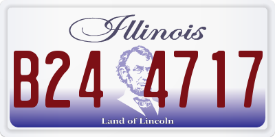 IL license plate B244717