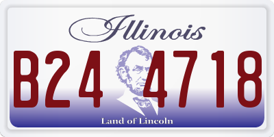 IL license plate B244718