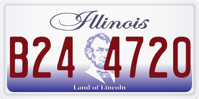 IL license plate B244720