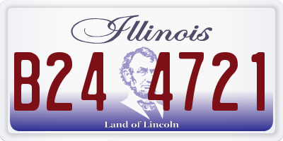 IL license plate B244721