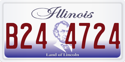 IL license plate B244724