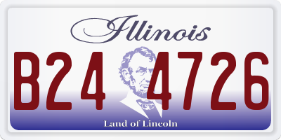 IL license plate B244726