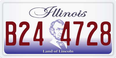 IL license plate B244728