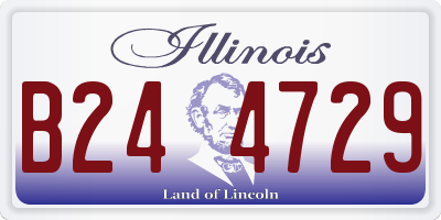 IL license plate B244729