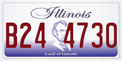 IL license plate B244730