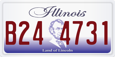 IL license plate B244731