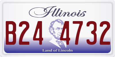 IL license plate B244732