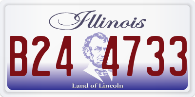 IL license plate B244733