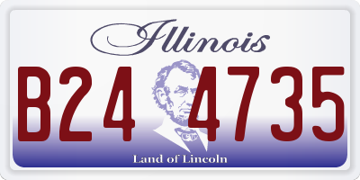 IL license plate B244735