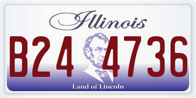 IL license plate B244736