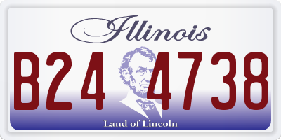 IL license plate B244738