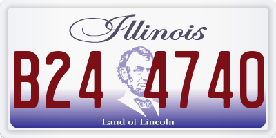 IL license plate B244740
