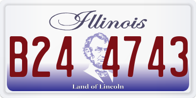 IL license plate B244743