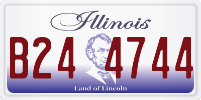 IL license plate B244744