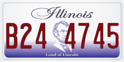 IL license plate B244745