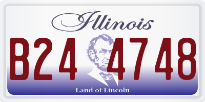 IL license plate B244748