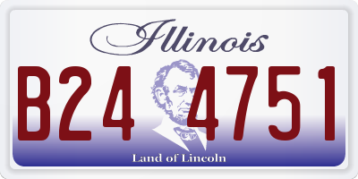 IL license plate B244751
