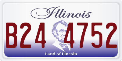 IL license plate B244752