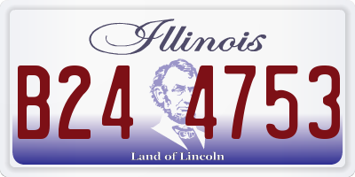IL license plate B244753