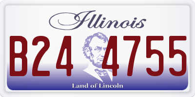 IL license plate B244755