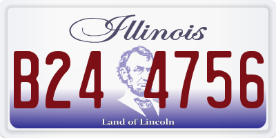 IL license plate B244756