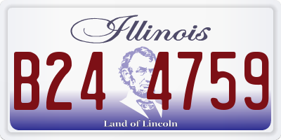 IL license plate B244759