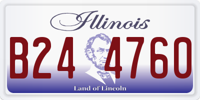 IL license plate B244760