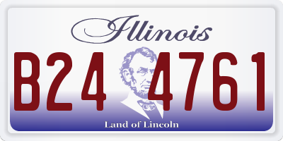 IL license plate B244761
