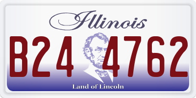 IL license plate B244762
