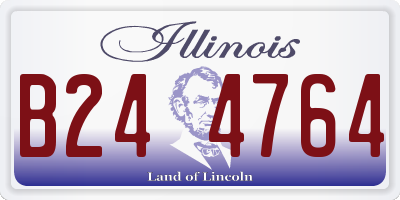 IL license plate B244764