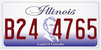 IL license plate B244765