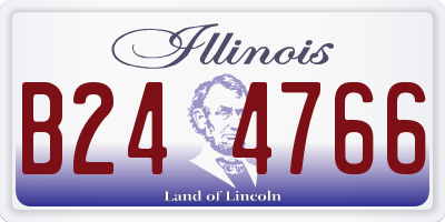 IL license plate B244766