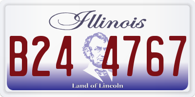 IL license plate B244767