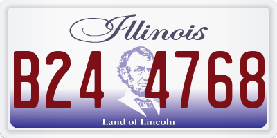 IL license plate B244768